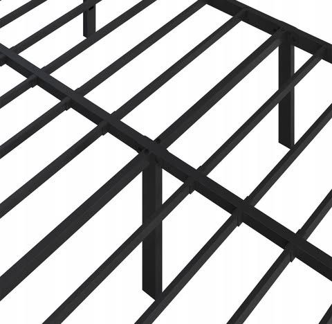 Solidna metalowa rama łózka 140x200