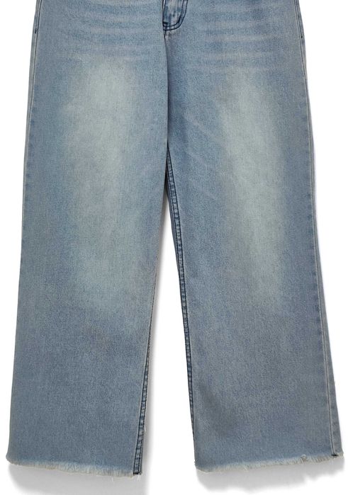 Spodnie Jeansy Kuloty Wysoki Stan Szerokie Nogawki Ranya |R. XL