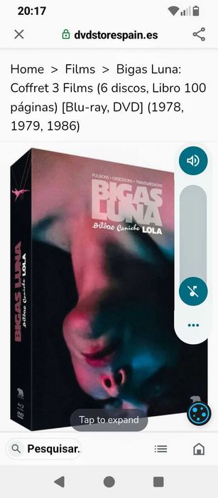 Cinema Autor Vigas Luna Box Obsessions 6 discos + livro