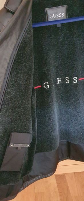 (OUT) Guess - Casaco de pele (cor preto) (Novo)