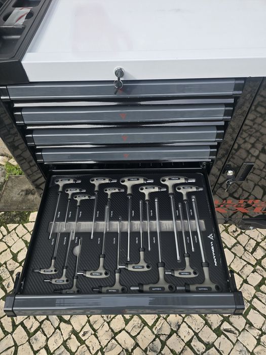 Carrinho de ferramentas 7 gavetas completas novo