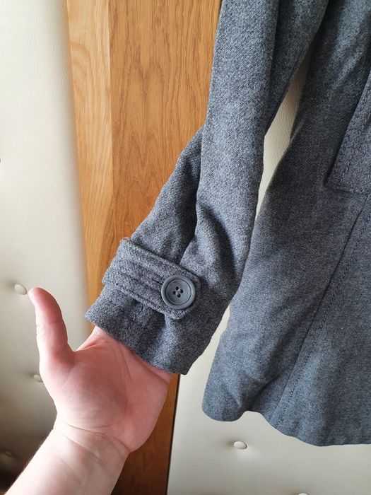 Płaszcz, 60% wełna, 40% wiskoza, H&M Divided, rozm.38