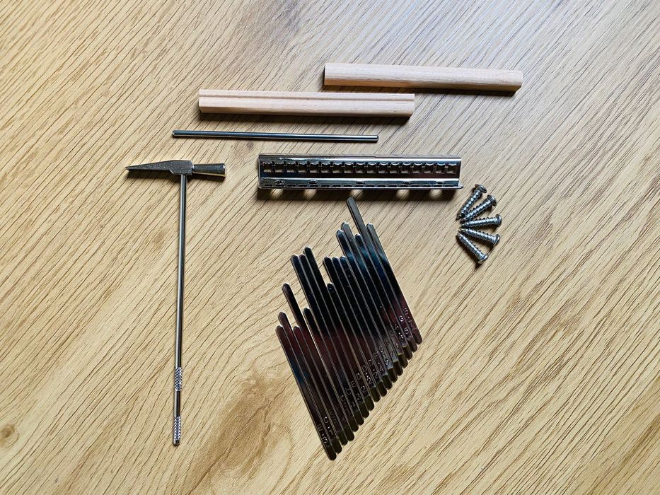 Язички для створення калімби 17 нот - Набір для виготовлення калімби