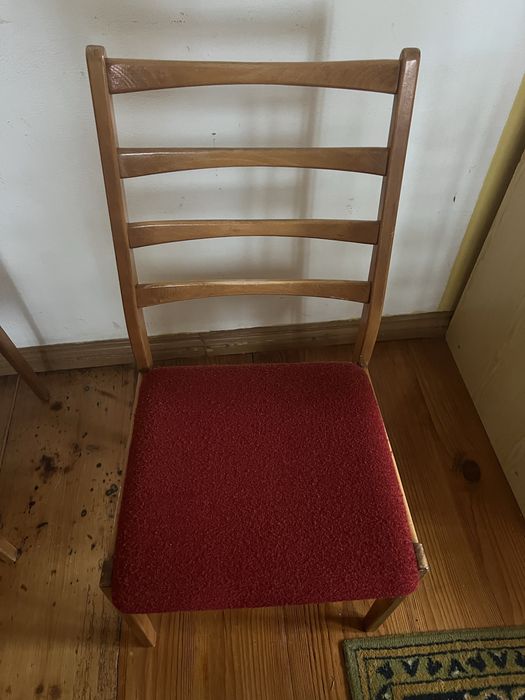 Krzesła 4 szt tapicerowane vintage