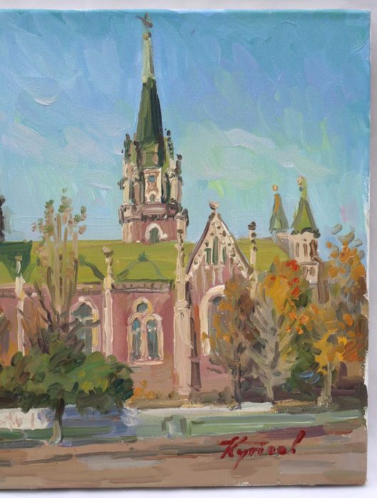Картина художника Кутілов Ю. "Костел".  (2870)