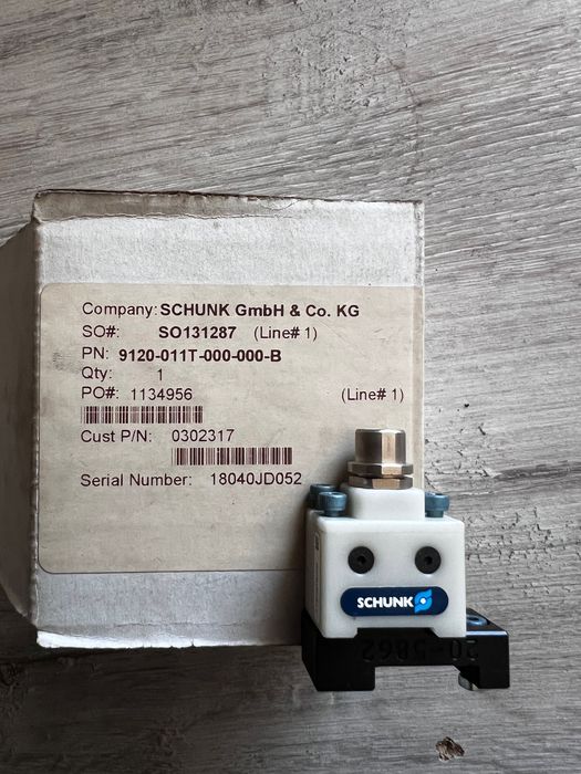 SCHUNK zestaw chwytaka robota EOAT + uchwyty + czujniki automatyka