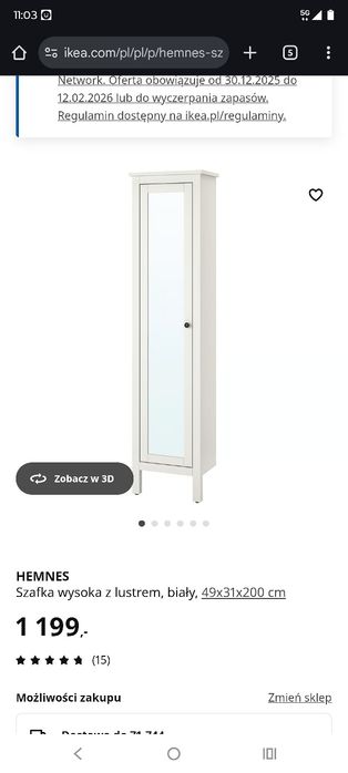 Szafka z lustrem IKEA