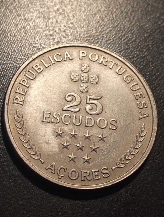 25 escudos 1980 - Açores - Republica Portuguesa -	Soberba