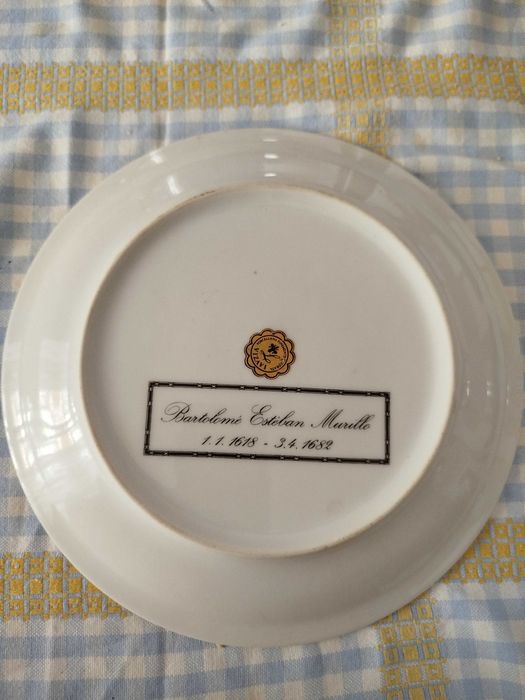 Prato decorativo antigo Esteban Mauríllo