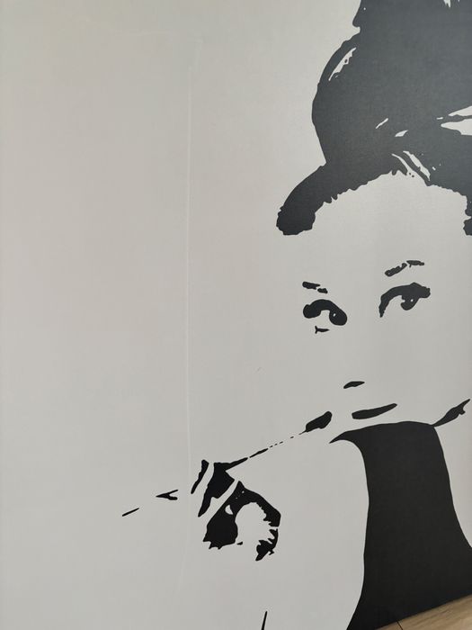 Duzy obraz canvas z Audrey Hepburn 90x90cm