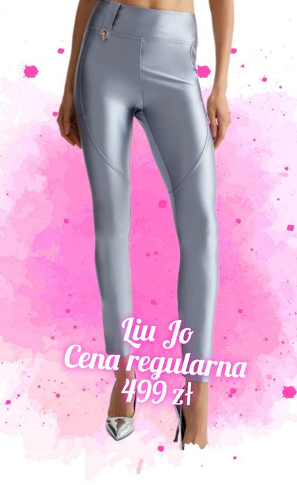 Srebrne Spodnie legginsy Liu jo