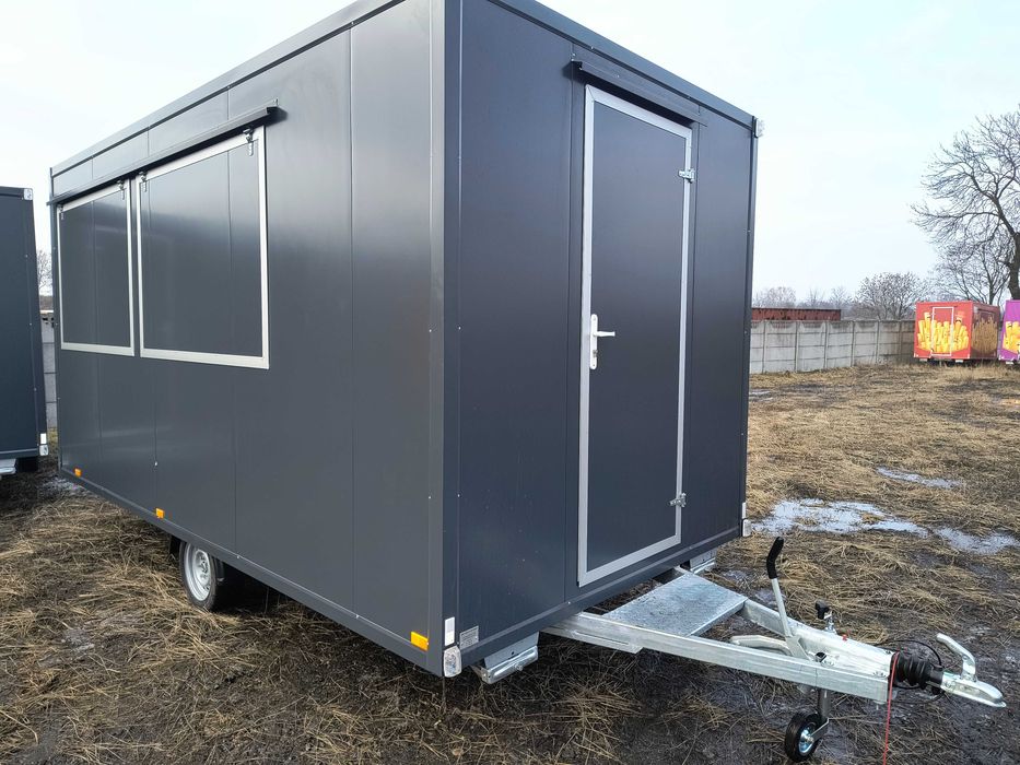 PRZYCZEPA gastronomiczna - 4,5x2,3m -NOWA - dostępna na PLACU - 1350kg