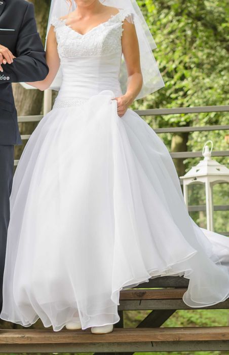 Suknia ślubna oryginalna nietypowa AGORA rozm. S/M