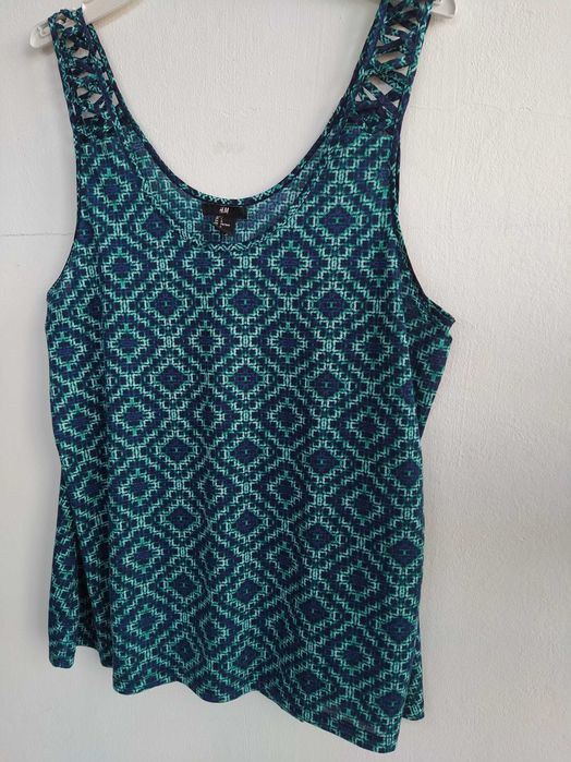 Top estilo étnico - H & M - Tamanho L