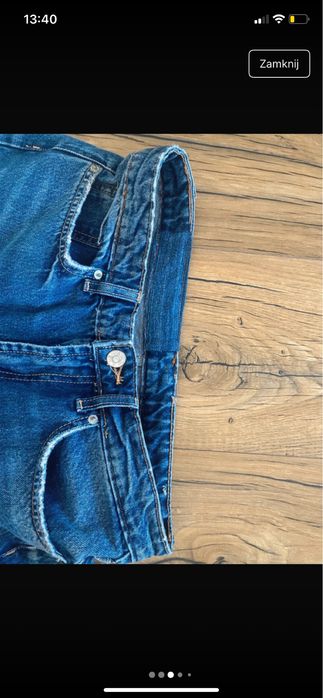 Spodnie ZARA white leg nowe