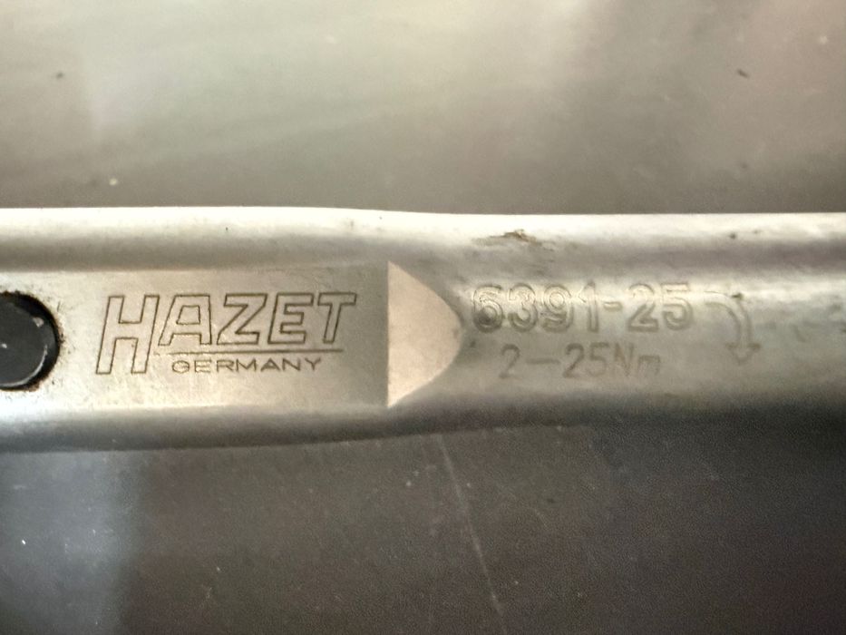 Klucz dynamometryczny HAZET 6391-25, 2–25 Nm, Germany