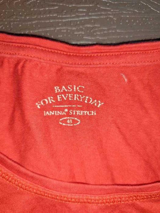 Czerwona bluzka na długi rękaw rozmiar 44/46