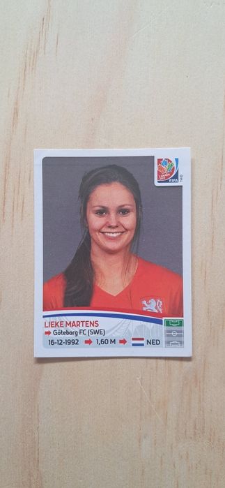 Cromo futebol Lieke Martens(Mundial 2015)da Panini