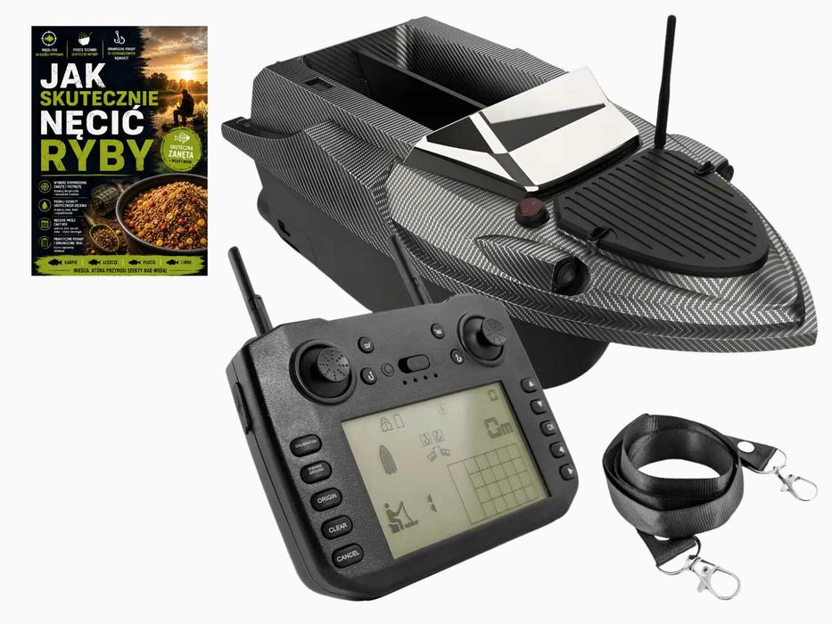 Łódka zanętowa GPS wędkarska Flytec V080 Podajnik + AKCESORIA ,EBOOK I TORBA GRATIS!!