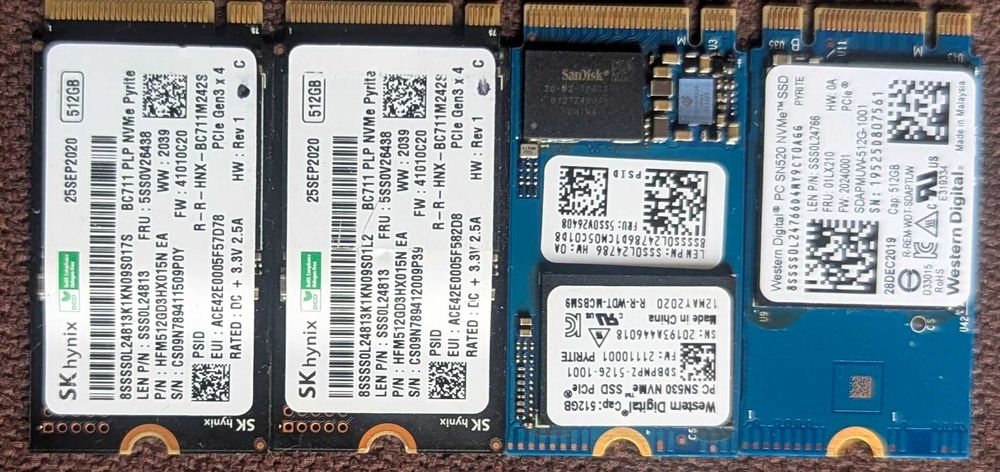 SSD (M2 2242/2280) 256-512-1TB  !!!
