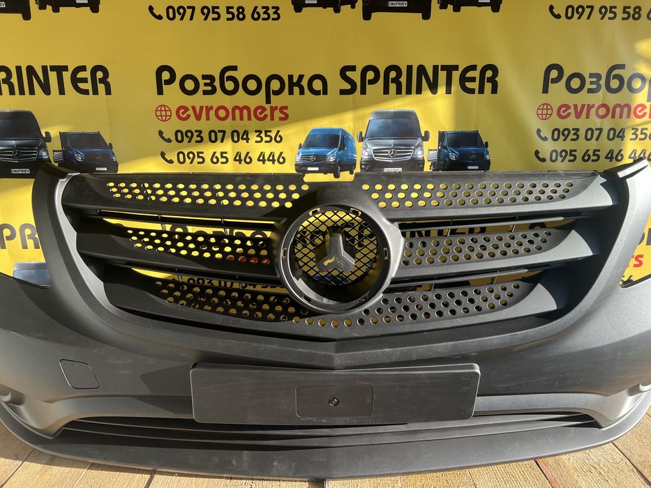 Бампер передний решотка mercedes vito 447 2014 Разборка вито 447