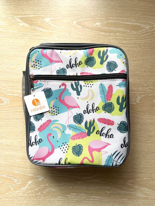 Kosmetyczka wodoodporna na wyjazd na wakacje w kaktusy flamingi