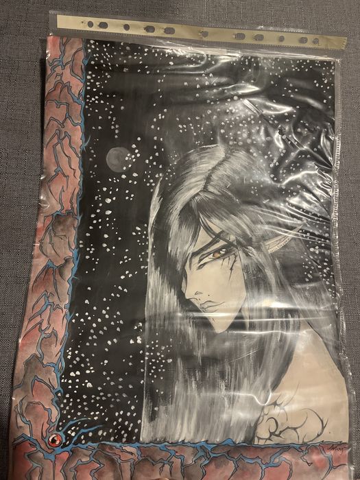 Elf malunek w stylu anime