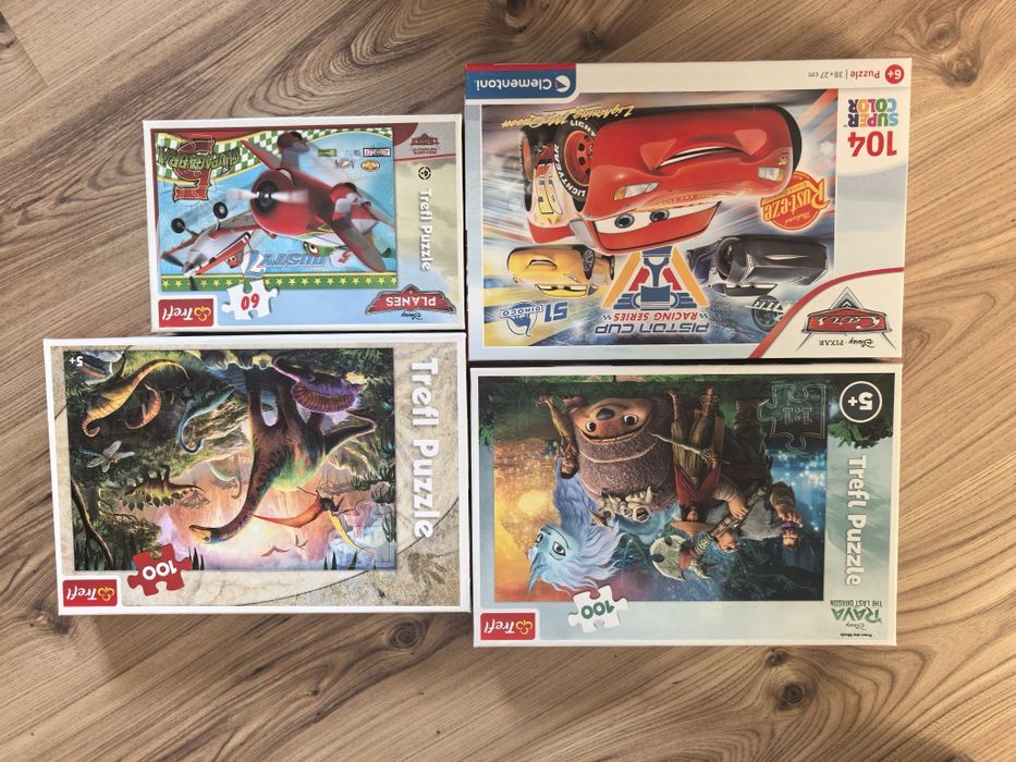 Puzzle Trefl Disney Auta Raya Dragon Dinozaur 4x