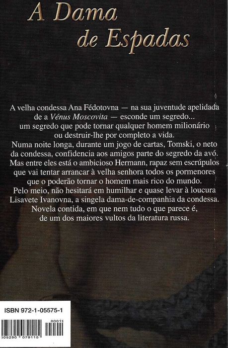 A Dama de Espadas, de Puskine
