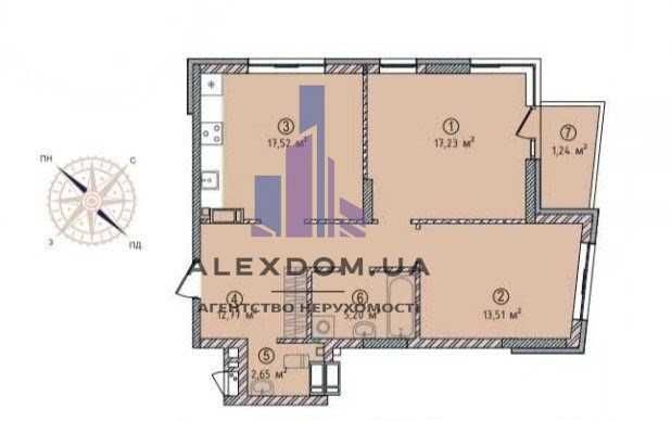 Продаж 2к квартири  70м2, вул. Симоненка. ЖК Крона Парк 2. Бровари