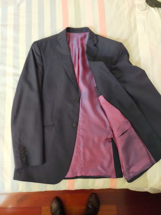 Fato de homem italiano, cor azul