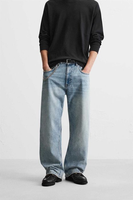 Jeansy męskie o kroju  BAGGY FIT LIMITED EDITION nowe ZARA roz.  34