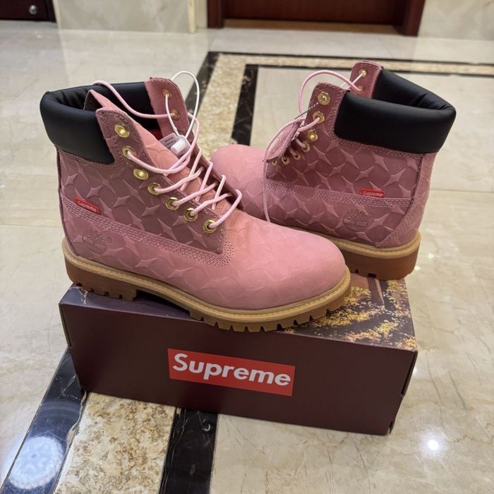 Ботинки Supreme x Timberland 6" Diamond Plate Boots / ботинки supreme timberland