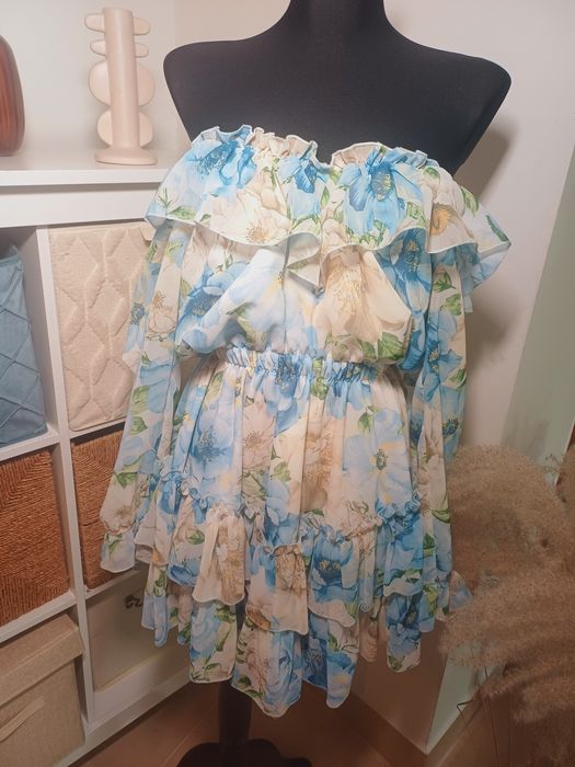 Sukienka kwiaty boho wesele