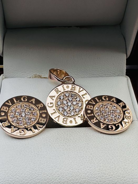 Золотой комплект bvlgari 585