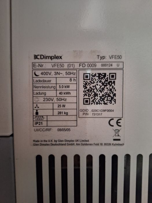 Piec akumulacyjny Dimplex  50K