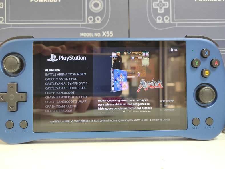 Ігрова портативна Приставка Powkiddy X55 на 21000 игр PSP Play Station