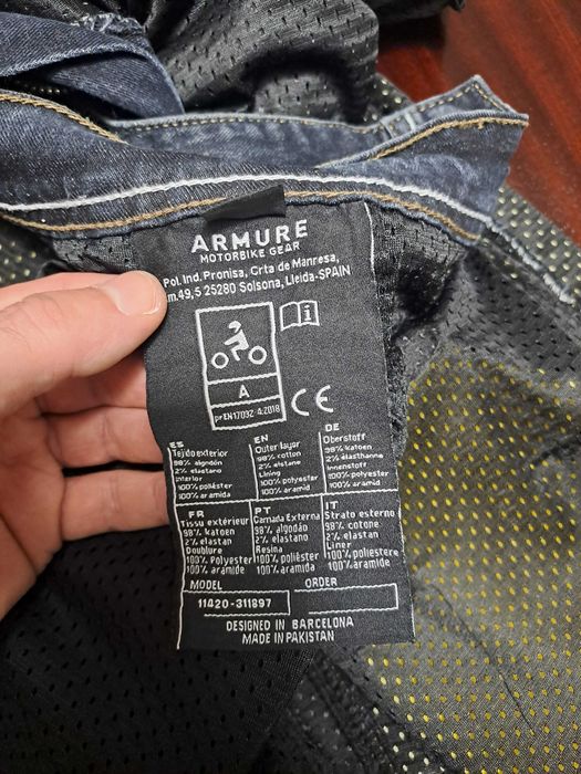 Calças ARMURE (Conrad blue) com proteções híbridas incluídas