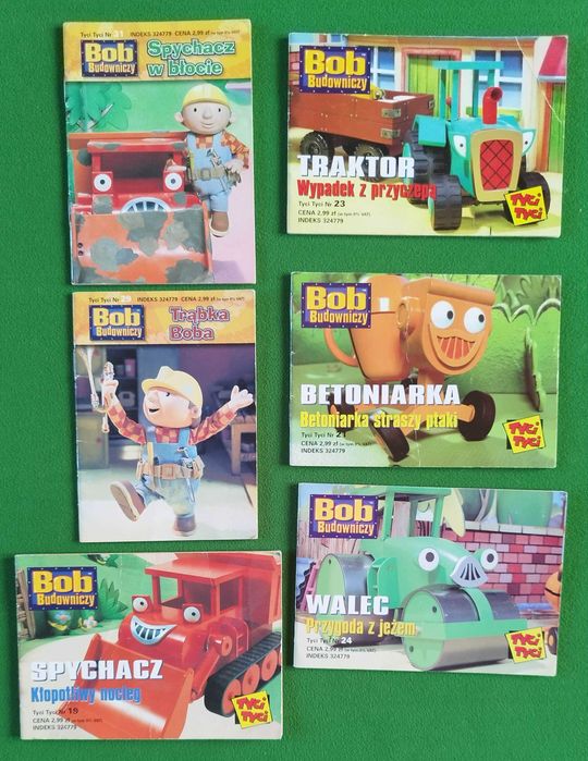 Zestaw 6 książeczek Bob Budowniczy seria Tyci Tyci