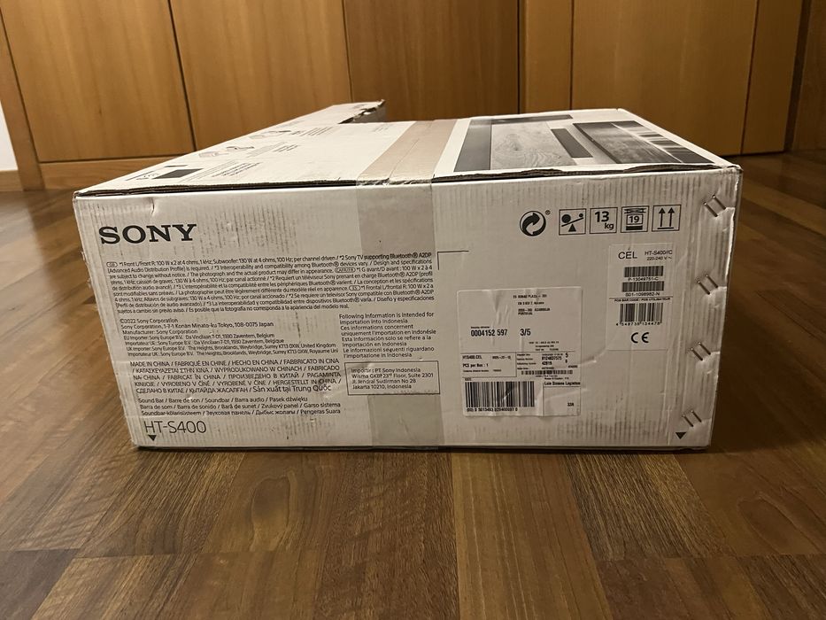 Sony BRAVIA 3 II 55” K-55XR35M2 + Soundbar Sony HT-S400 — Novos / Garantia