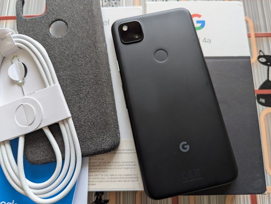 ІДЕАЛ Google Pixel 4a4G 6-128Gb Just Black/Neverlock/2-Sim/NFC/АКБ 100