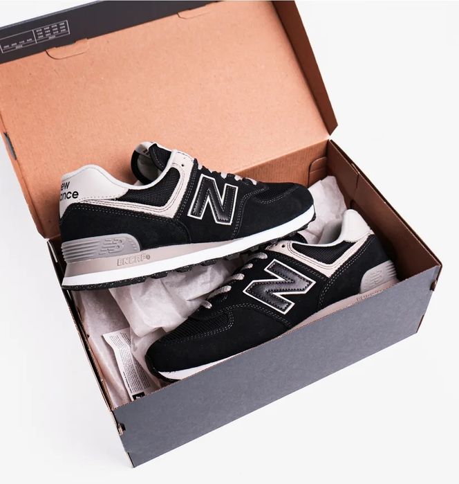 Оригінал 100% New Balance 574 Classic Gl Black ML574EVB ( 27см, 28см)