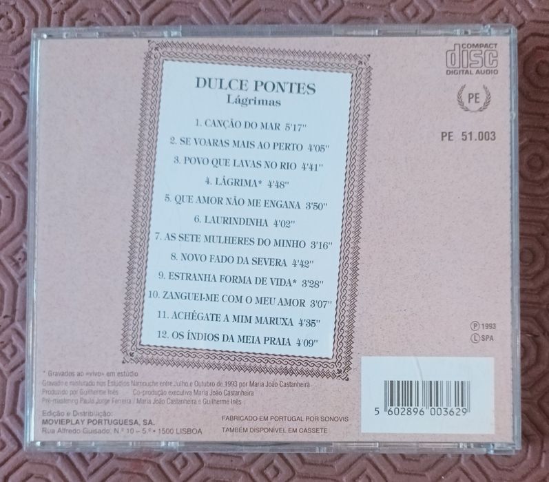 CD -  Dulce Pontes
