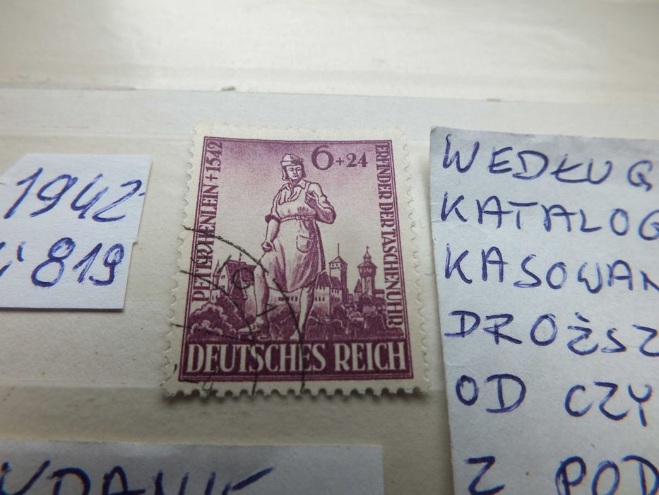 znaczki wydanie pojedyncze Mi819 Niemcy 1942r. HENLEIN Rzesza Reich