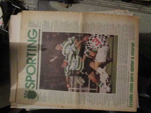 jornais vintage SCP Sporting competições europeias
