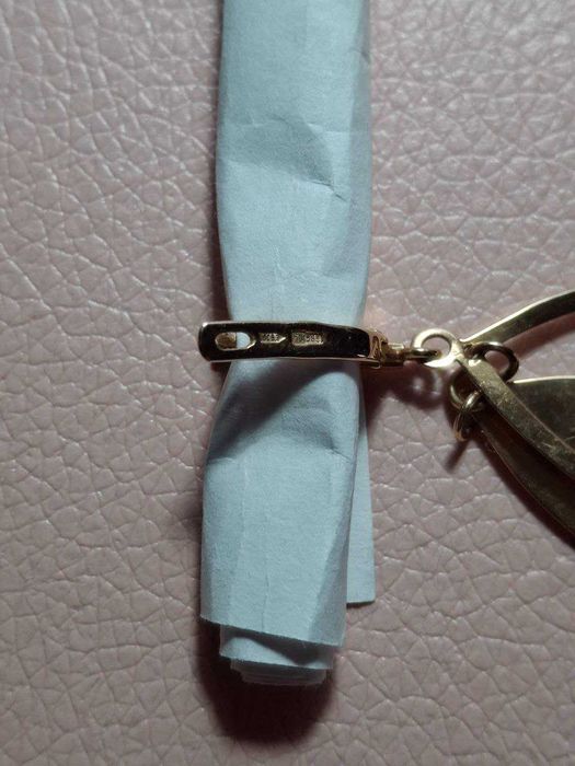 Золоті сережки 585 вага 6,07 г