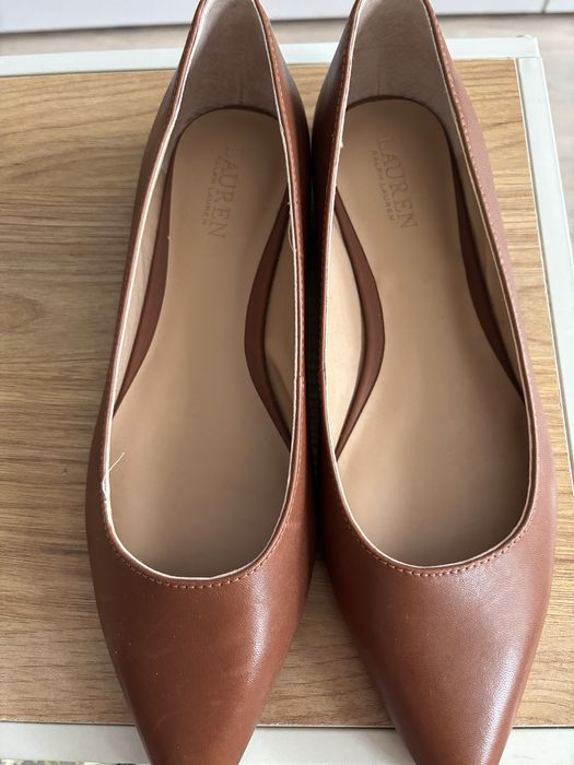 Baleriny Ralph Lauren baleriny skórzane Londyn