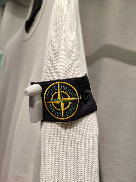Светр STONE ISLAND 550D8 Ribbed Soft Cotton Sweater Ice SI0128-IC