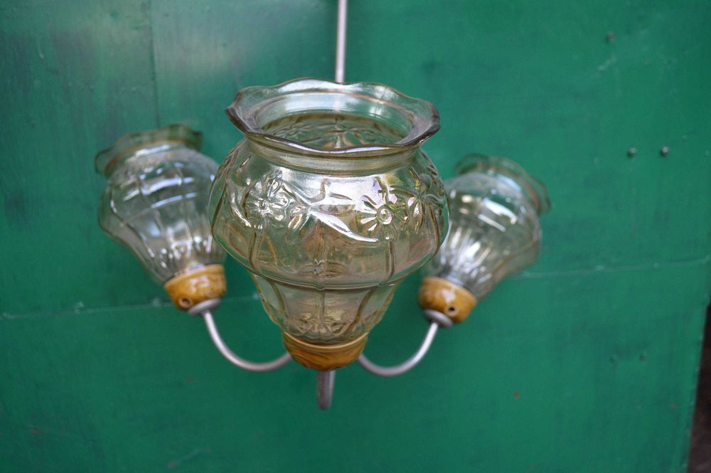 stary żyrandol PRL zabytkowy vintage