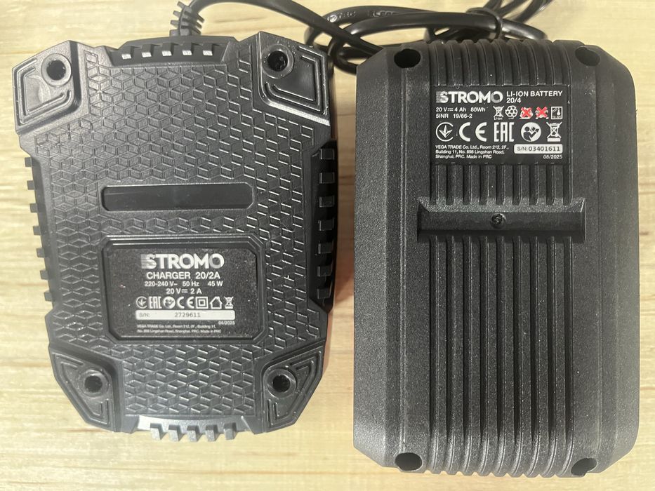 Акумуляторна ланцюгова пила STROMO AAS-44 шина 30см/ акб 4А/г/ЗП/Олива